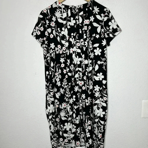 J. Jill Women’s Floral Feminine Dress Comfy Office Travel Size Medium - Picture 2 of 4